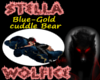 Blue-Gold Cuddle Bear