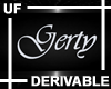 UF Derivable Gerty Sign