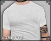 white shirt + tattoos