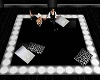 silver/blk cuddle rug