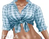 Blue Bay Flannel Top