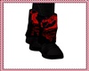 Shoes Black Dragon Red