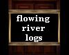 flowing river logs