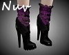 Gothic Pink Lace Boots