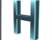 H Blue Letter