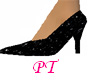 Black Sparkle Heels