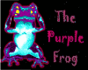 Neon Purple Frog Sign
