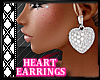 C* Diamond Heart Earring