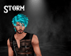 Teal Blue Hair Male