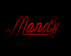 Red Mandy Sign