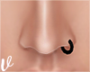 *V* Nose ring black V2