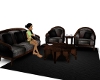 Coffee chat chair set