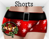 Red Snowflake Shorts
