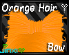 *J* Orange Hair Bow