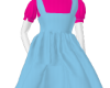 Kid pink and blue dress