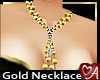 Gold Bead Necklace Long