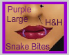 Large Snake Bites Purple