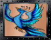 Blue Phoenix Belly Tat