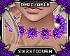S|Purple Flower Necklace