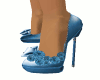 Blue rose heels