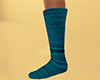 Teal Socks Tall 3 (F)