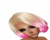Hair blond welds pink