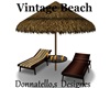 vintage beach loungers