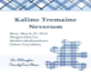 Kalino*Birth Certificate