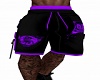 Shorts-Black & Purple