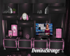 Pink Black TV Shelf