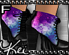 Kei| Black Galaxy Boots