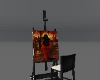 Pretty Red Paint Easel