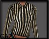 gold/black striped shirt
