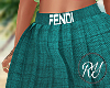 Green Fendi Skirt