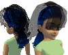 Blue hair + widow veil