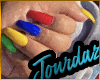 Colorblock XtraLng Nails