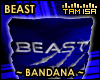 !T Blue Beast Bandana