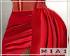 !M! Red side drape