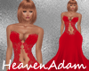 Elegant red gown