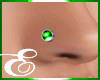 DIAMOND NOSE STUD GREEN