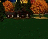 Autumn mountain house