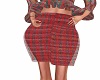 RedPlaid Skirt/Gee