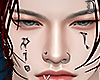 𝖉. Face tatto