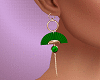 Gold Earring-Green