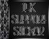 H| 15K Support Sticker