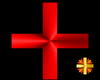 Greek Cross Bright Red