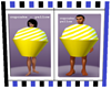 couples cupcake yellow
