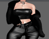 Black fur coat