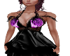 Purple/Black Party Dress