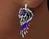 Purple Wolf Earrings/F